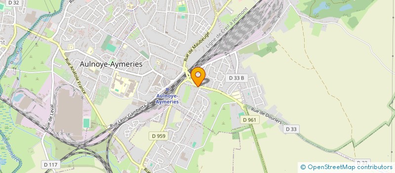 localisation de l'entreprise AUTO MOTO ECOLE HENNEQUIN DECOURTEILLE à AULNOYE-AYMERIES