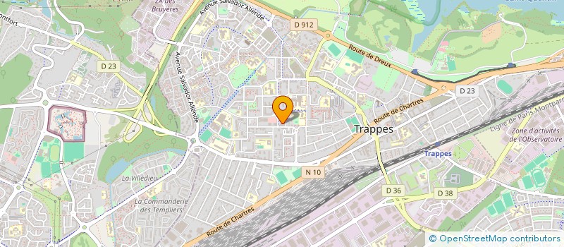 localisation de l'entreprise AUTO MOTO ECOLE LES MERISIERS à TRAPPES
