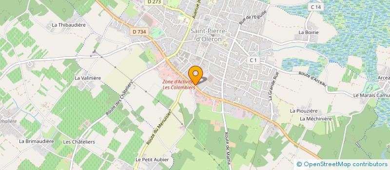 localisation de l'entreprise AUTO MOTO ECOLE LUC COIFFE  SAINT-PIERRE-D'OLERON