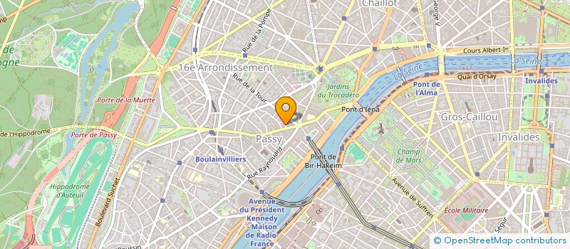 localisation de l'entreprise AUTO-MOTO ECOLE PASSY  PARIS