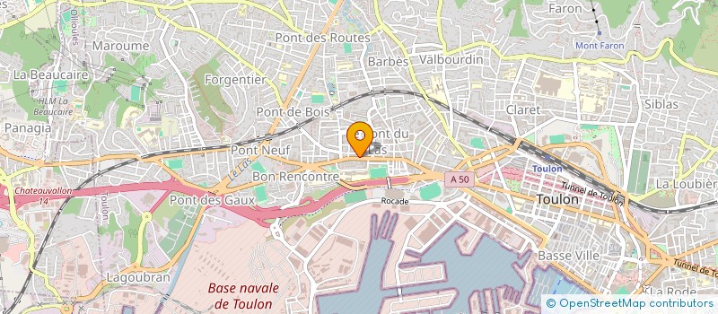 localisation de l'entreprise AUTO MOTO ECOLE XVEME CORPS à TOULON