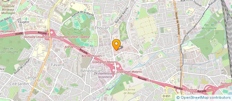 localisation de l'entreprise AUTO MOTO EXPERTISE CABINET GORSE  VILLENAVE-D'ORNON