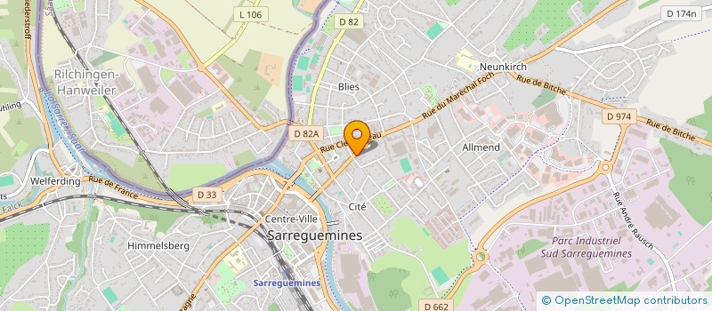 localisation de l'entreprise AUTO MOTO GAIN PLUS à SARREGUEMINES