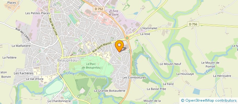 localisation de l'entreprise AUTO MOTO PASSION BEAUPREAU à BEAUPREAU-EN-MAUGES