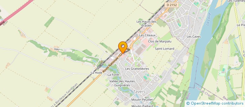 localisation de l'entreprise AUTO-MOTO PIECES TAVERS à TAVERS