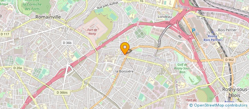 localisation de l'entreprise AUTO MOTO RENOV à MONTREUIL