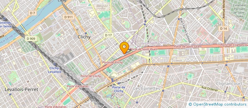 localisation de l'entreprise AUTO MOTO REPARATION à CLICHY