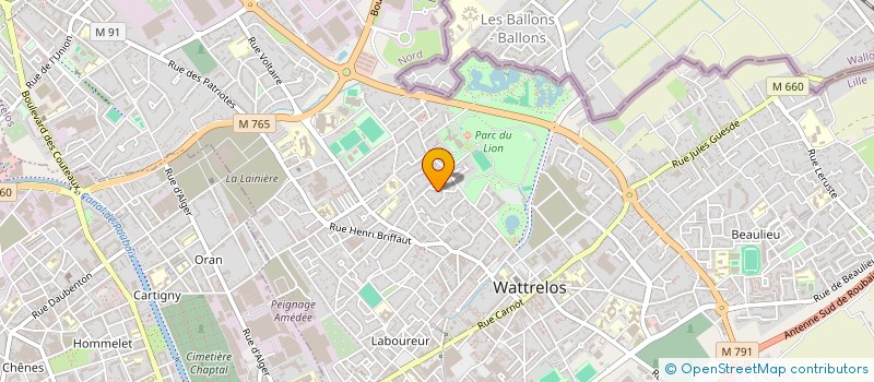 localisation de l'entreprise AUTO-MOTO-VM  ENNETIERES-EN-WEPPES