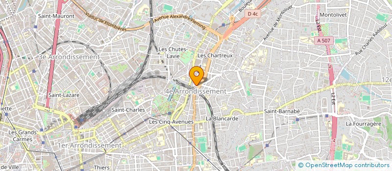 localisation de l'entreprise AUTO.MOTOPRO à MARSEILLE 4EME