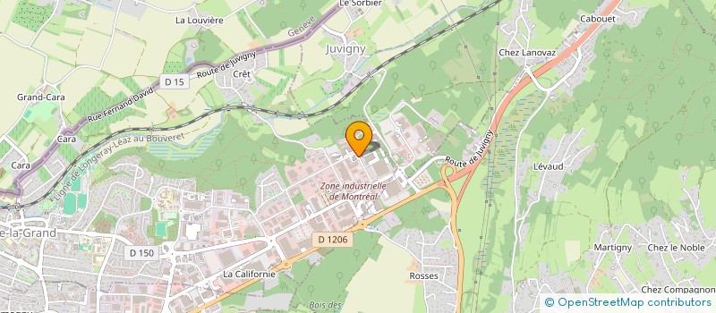 localisation de l'entreprise AUTO MS 74  VILLE-LA-GRAND