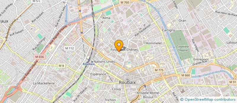 localisation de l'entreprise AUTO MTD IMPORT à ROUBAIX