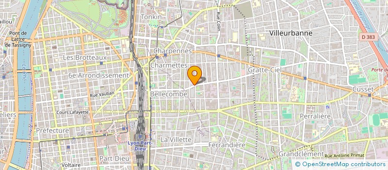 localisation de l'entreprise AUTO MULTI.COM à VILLEURBANNE