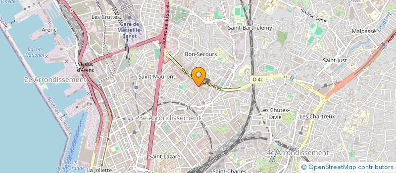 localisation de l'entreprise AUTO N R J à MARSEILLE