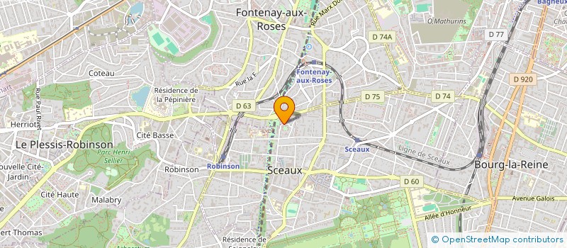 localisation de l'entreprise AUTO-NEGOCE 92 à SCEAUX