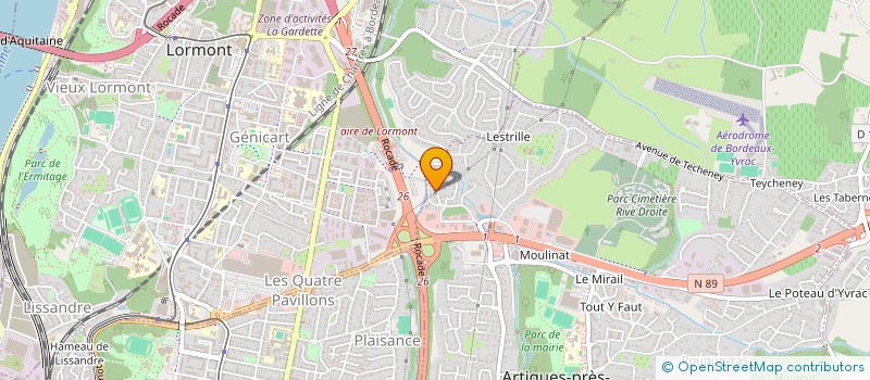 localisation de l'entreprise AUTO NEGOCE BORDEAUX 33  ARTIGUES-PRES-BORDEAUX