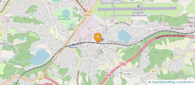 localisation de l'entreprise AUTO NEGOCE CONSEIL  BIARRITZ