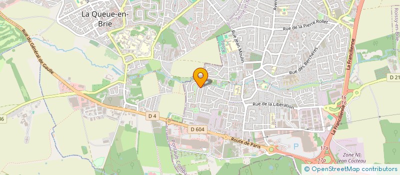 localisation de l'entreprise AUTO NEGOCE NCI à PONTAULT-COMBAULT