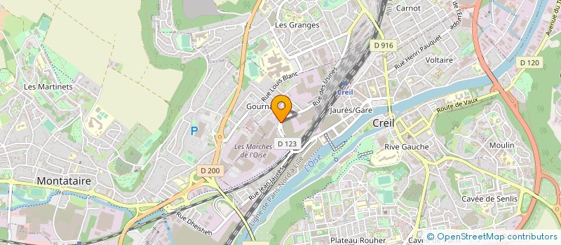 localisation de l'entreprise AUTO.NEGOCE.SERVICE.60  CREIL