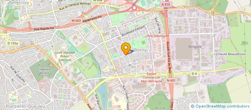 localisation de l'entreprise AUTO NET à METZ