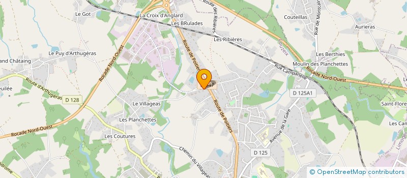 localisation de l'entreprise AUTO NET VINCENT à COUZEIX