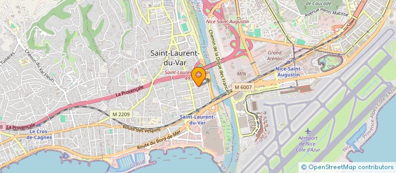 localisation de l'entreprise AUTO NICO à SAINT-LAURENT-DU-VAR