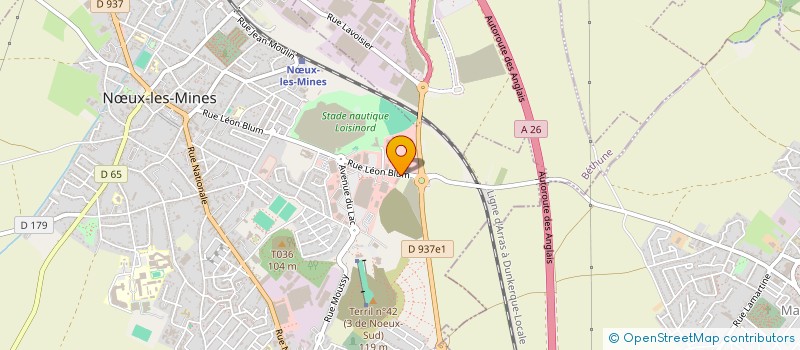 localisation de l'entreprise AUTO NLM  NOEUX LES MINES