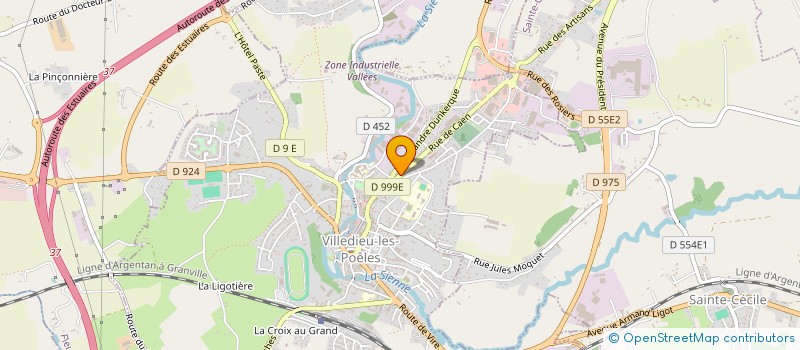 localisation de l'entreprise AUTO NORMANDIE à VILLEDIEU-LES-POELES-ROUFFIGNY