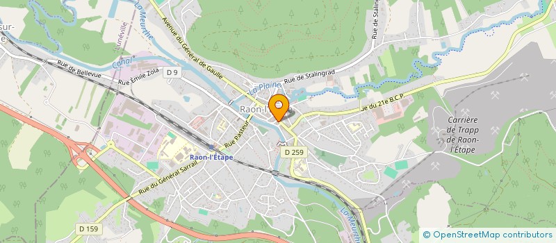 localisation de l'entreprise AUTO NOV  RAON-L'ETAPE