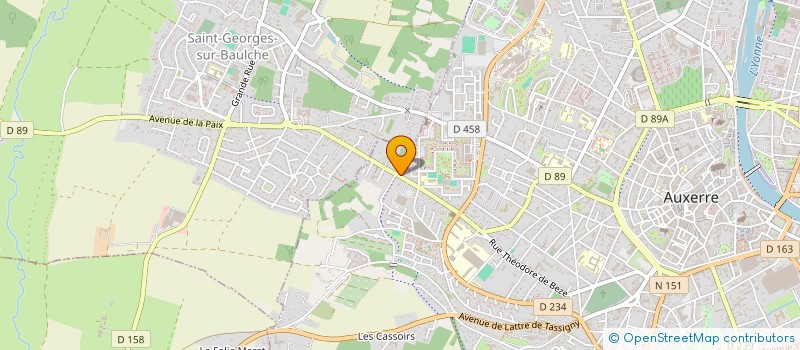 localisation de l'entreprise AUTO OCCASION AUXERROISE à AUXERRE