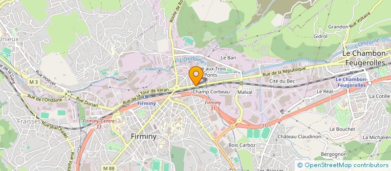 localisation de l'entreprise AUTO ONDAINE AD à FIRMINY