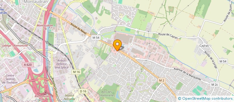 localisation de l'entreprise AUTO P'NEU SERVICE à SAINT-ORENS-DE-GAMEVILLE