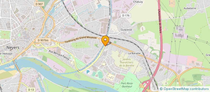 localisation de l'entreprise AUTO PARC 58 à NEVERS
