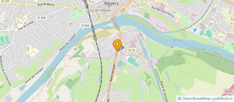 localisation de l'entreprise AUTO PARE_BRISE SUD à NEVERS
