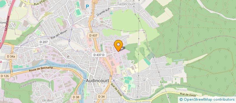 localisation de l'entreprise AUTO PARK  AUDINCOURT