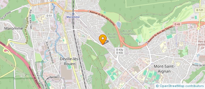 localisation de l'entreprise AUTO PARS à DEVILLE-LES-ROUEN