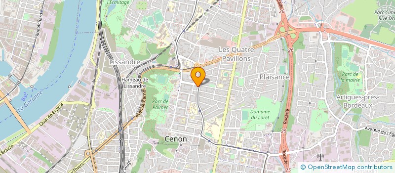 localisation de l'entreprise AUTO PARTICULIER à CENON