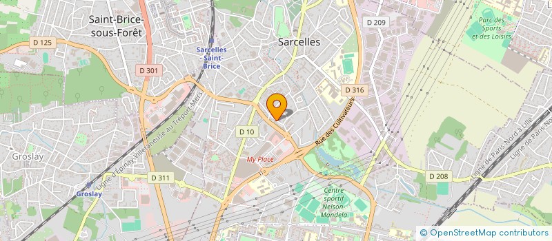 localisation de l'entreprise AUTO PARTS SERVICE  SARCELLES