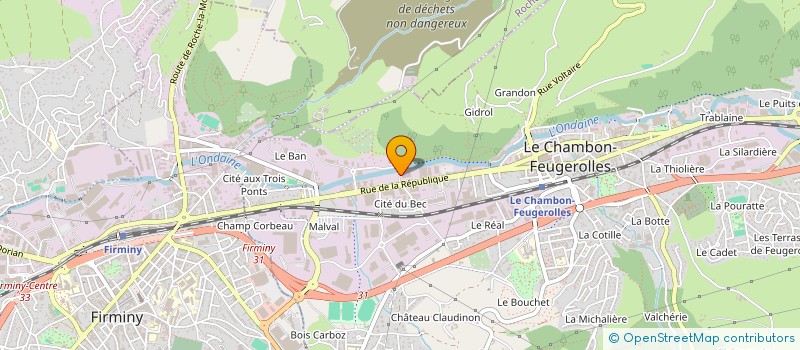 localisation de l'entreprise AUTO PASS  LE CHAMBON-FEUGEROLLES
