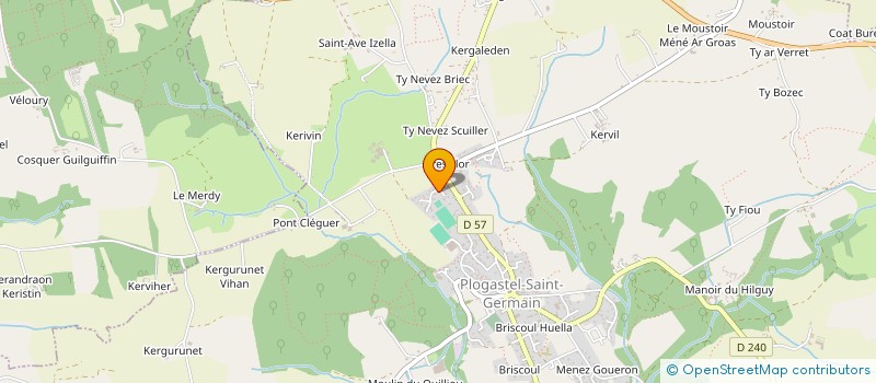 localisation de l'entreprise AUTO PASSION 29  PLOGASTEL-SAINT-GERMAIN