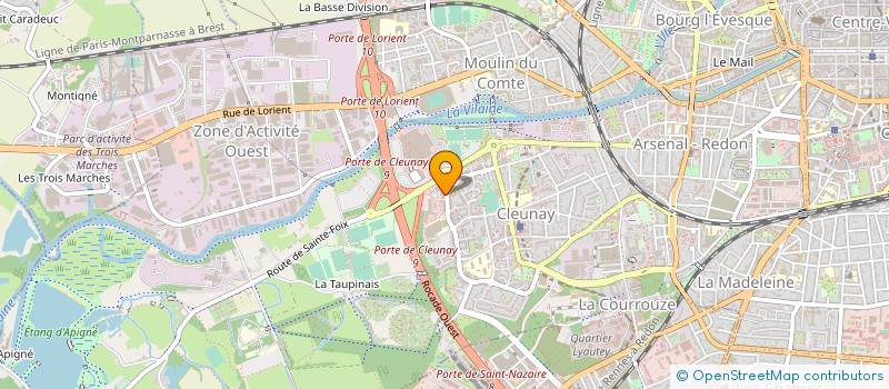localisation de l'entreprise AUTO PASSION à RENNES