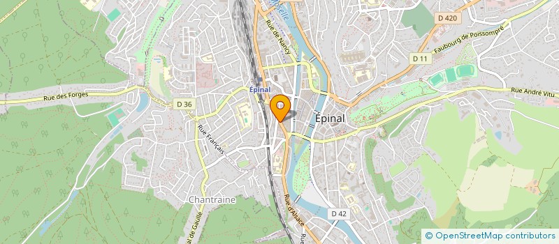 localisation de l'entreprise AUTO-PASSION à EPINAL