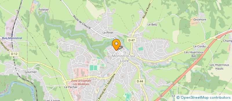 localisation de l'entreprise AUTO PASSION 43 à MONISTROL-SUR-LOIRE