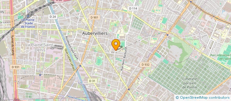 localisation de l'entreprise AUTO PASSION  AUBERVILLIERS
