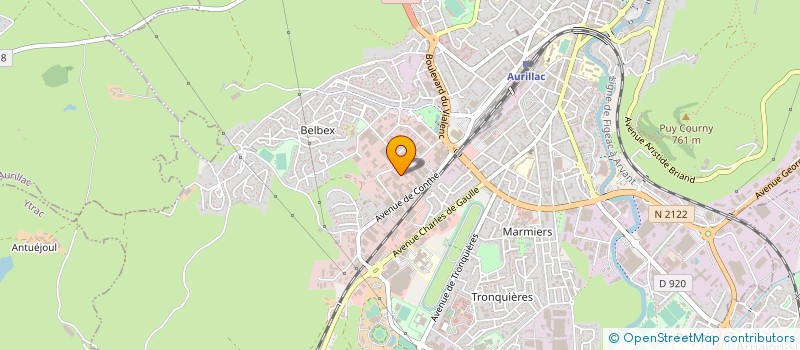 localisation de l'entreprise AUTO PASSION CANTAL à AURILLAC