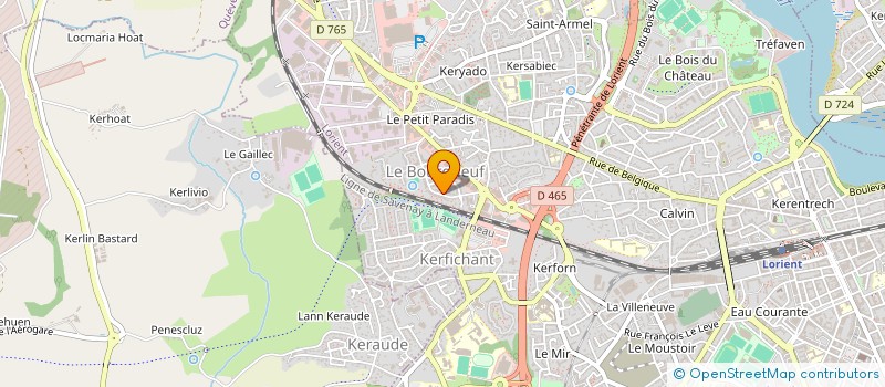 localisation de l'entreprise AUTO PERFORMANCE à LORIENT
