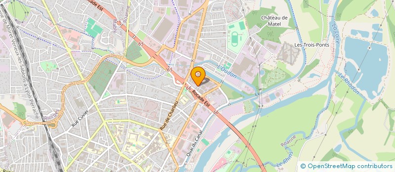 localisation de l'entreprise AUTO PERFORMANCE ROANNE  ROANNE