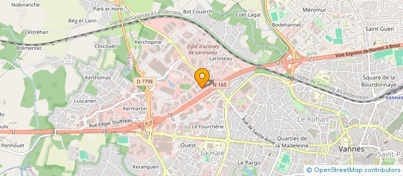 localisation de l'entreprise AUTO PERFORMANCE VANNES à VANNES