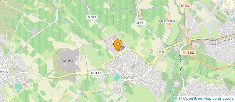 localisation de l'entreprise AUTO PIECE 34  LAVERUNE