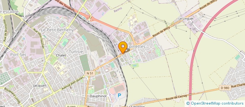 localisation de l'entreprise AUTO PIECES  REIMS