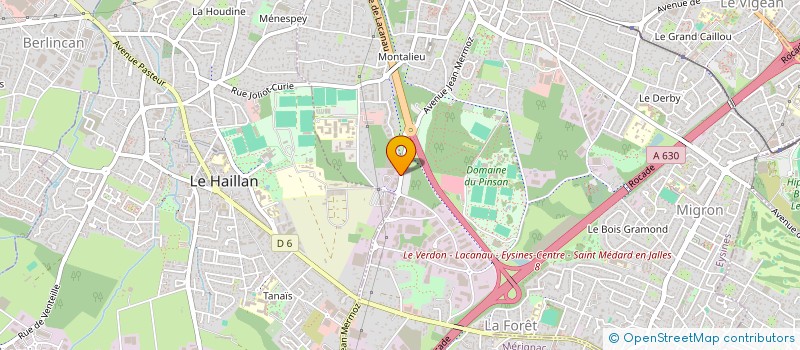 localisation de l'entreprise AUTO PIECES 33 à EYSINES